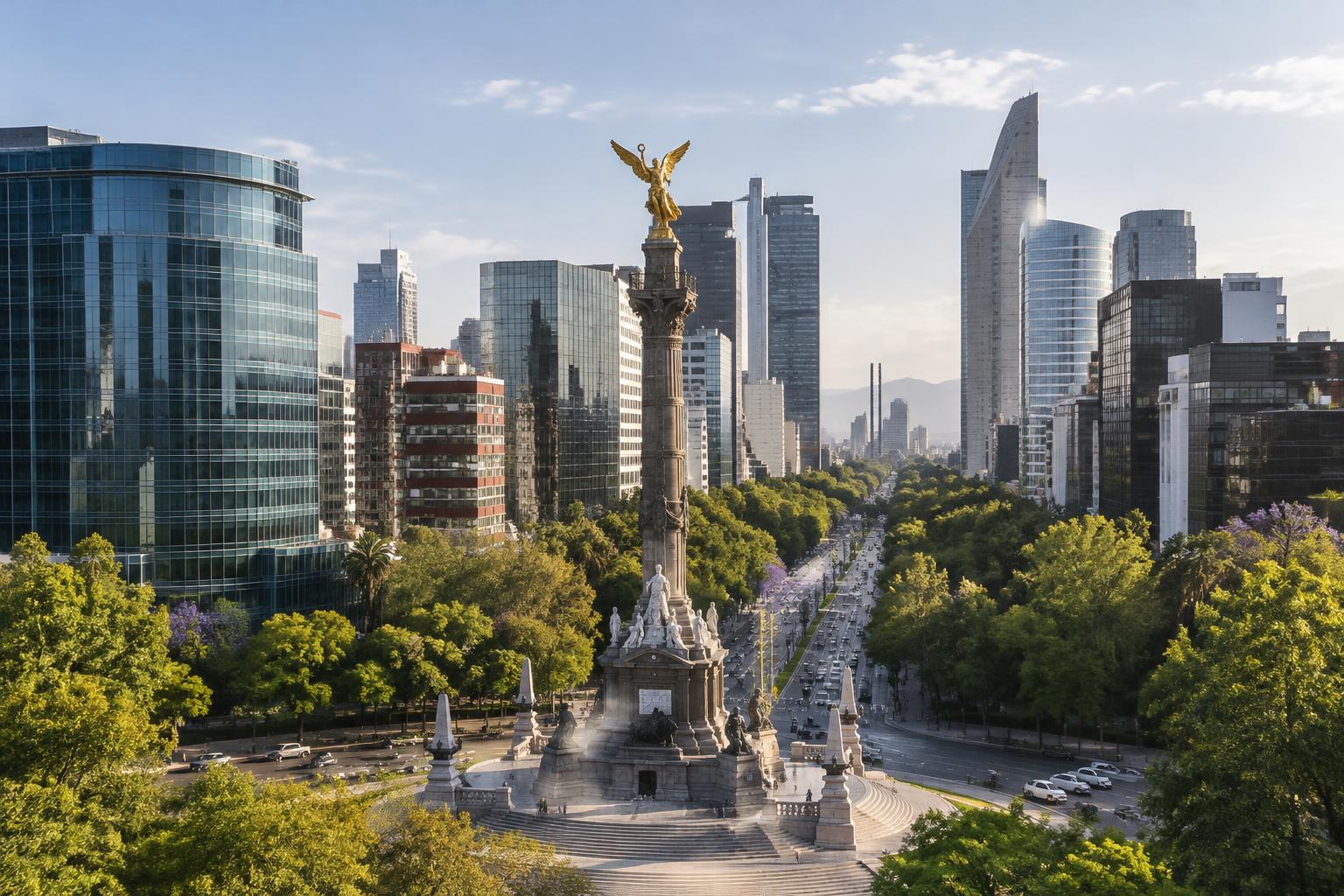 Ángel de la Independencia y Paseo de la Reforma, Ciudad de México